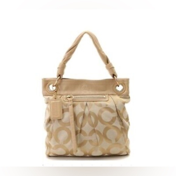 Coach Parker Op Art Shoulder Bag with Crossbody Strap - Picture 2 of 9